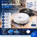Robô Aspirador 3 em 1 – Varre, Aspira e Passa Pano | Vincere