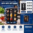 Porta-Temperos Giratório Brinox Lock & Stock – 9 Potes